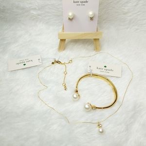 🎀 Kate Spade pearls of wisdom jewelry set